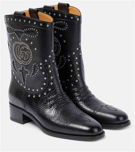 men's gucci cowboy boots|gucci black combat boots.